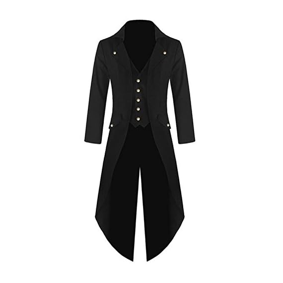 Farktop-Mens-Steampunk-Vintage-Tailcoat-Jacket-Gothic-Victorian-Coat-Tuxedo-Uniform-Halloween-Costume