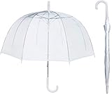 House Of Reign Clear Umbrella With 47 Inch Windproof Double Canopy Bubble- Fits Two