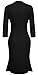 HOMEYEE Women's Celebrity Vintage Puff Tunic Prom Dress U823 (US Size 10, Black)