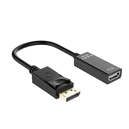 RONSHIN - Adaptador de DisplayPort a HDMI Macho a Hembra ...