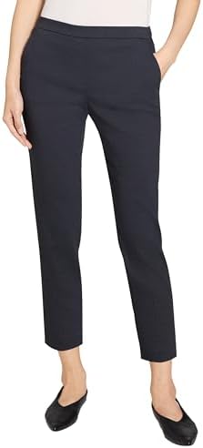 Theory Women's Treeca Pull-On Pant, White, 2 at Amazon Women's