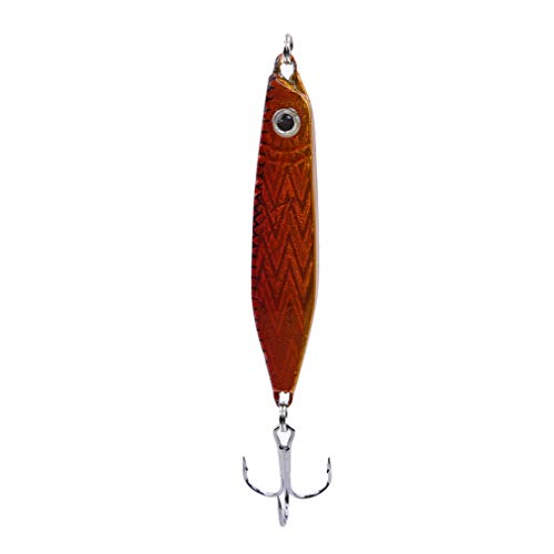 Yunzee Lead Bait Hook Hard Jigs Diving Sea Fishing Lures Popper Baits Tackle Saltwater Freshwater Lures Sinking Jigging Bait,Yellow