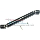 GPM Losi 1:10 Baja Rey / Rock Rey Upgrade Parts Aluminum & Steel Rear CVD Drive Shaft - 1Pc Set Black