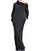 ZANZEA Women Plain Turtleneck Boat Neck Long Sleeve Party Kaftan Long Maxi Dress