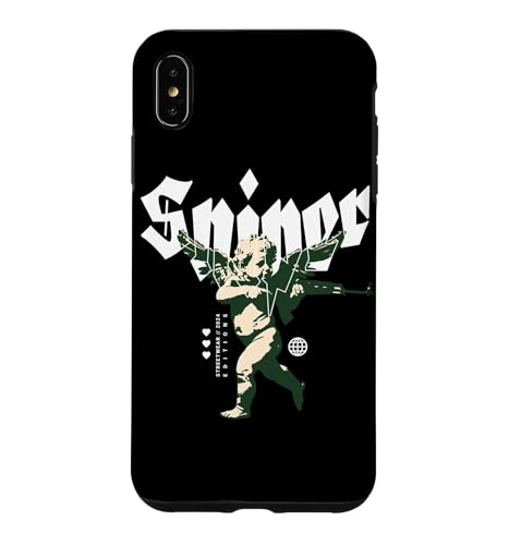 Cupid Sniper Streetwear 2026 | Cherub with Rifle | Angel Case for iPhone XS Max