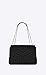 Paper Yves Saint Laurent monogramme loulou loulou medium in matelasse-y-leather shoulder bag (black)