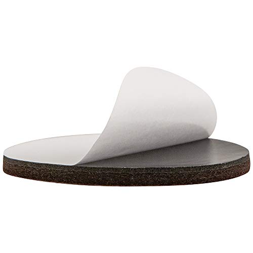 SoftTouch 3" Round HeavyDuty Felt Furniture Pads Protect Surfaces