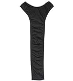 Olens Men's G-string One Piece Bodysuit Mankini Singlet Swimsuit (Type1 Black)