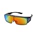 Anti Fog Anti Scratch Safety Goggles Sunglass FLIP UP Polarized Sunglasses Driving Glasses UV400 Fitover Sunglasses for men and women (Red, 5.8)