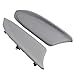 MOTOALL 1 Pair (Left & Right) Gray Auto Car Vinyl Leatherette Front Door Panels Armrest Lid Console Pad Handle Cover & Base Plate for 2008-2012 Honda Accord Sedan