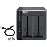 QNAP TR-004 4 Bay Hard Drive Enclosure Direct Attached Storage (DAS) with hardware RAID USB 3.2 Gen 1 Type-C