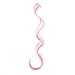 SWACC 12 Pcs Curly Wavy One Color Party Highlights Clip on in Hair Extensions Colored Hair Streak Synthetic Hairpieces (Pink)