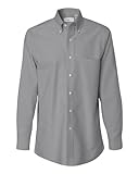 57800 Van Heusen Men’s Classic Long-Sleeve Oxford (Dark Grey) (2XL)