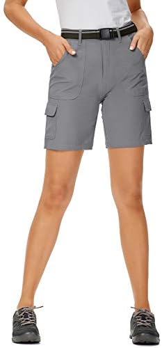 Ladies' mountaineering shorts with pockets and stretch dry material, priced at $19.99.