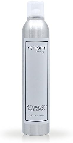 Anti Humidity Hairspray UV & Heat Protection Safe for Keratin & Color Treated Hair Paraben Free Light Texture with Medium Hold, Anti-Humidity Hair Spray by Reform Clean Beauty 10 oz