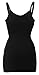 iLoveSIA 2pack Women's Seamless Cami Tank Top with Build-In Nursing Bra Bralette (Black+Black) Size M Fit 34BCD 36A