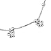 925 Sterling Silver Shiny Sexy Lucky Butterfly Anklet Ankle Bracelets Chain Beach Girl (Butterfly)