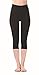 Lataly Women's Activewear Capri Yogapants Legging Workout Gym Tight Yoga Pants Color Black Size L
