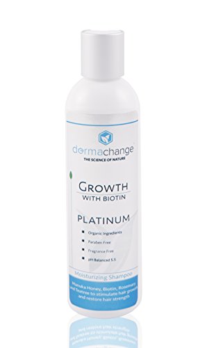 DermaChange Platinum Hair Growth Shampoo - With Vitamins - To Make Hair Grow Fast - Argan Oil and Biotin To Support Regrowth - Reduce Thinning and Hair Loss For Men and Woman