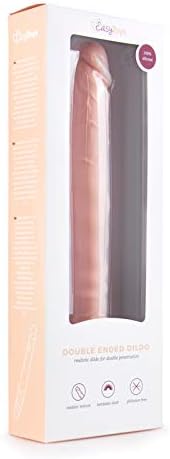 EasyToys Dildo Collection, Double Dong with Beautiful Acorn for Real Feel, 100 Percent Phthalate-Free Soft Silicone, Lifelike Double Ended Dong