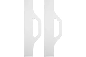 KALLORY 2pcs Acrylic Cutting Board Handle Template for Kitchen Woodworking Router Jig, Reusable Cutting