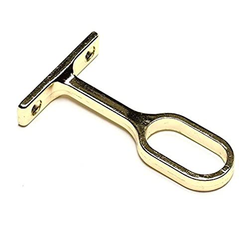 Merriway BH04200 Vermessingte mittelstütze für ovale Kleiderstange, Weiß