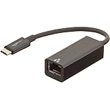 AmazonBasics USB 3.1 Type-C to Ethernet Adapter for Mac/PC - Black