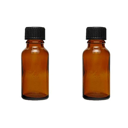 Viva-Haushaltswaren Gabriele Hesse e.K. 2 x Dropper Bottles 20 ml Medicine Bottles Brown Glass BPA-Free Made in Germany with Labelling Labels — image 1