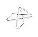 Acco Brand Ideal Paper Clamp (Butterfly Clamp), Smooth Finish, No.1 Size (Large), 12/Box (A7072610)