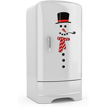 JUMBL™ Christmas Decoration. Snowman Magnet Set. Animated Figure. Perfect for House Decorations Fridge, Metal Door, Garage. Give as Gift. Ornament Décor. New