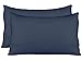 Stretch Jersey Pillow Cases with Invisible Zipper, Universal Size fit All King, Queen and Standard Size Pillows, Modal Rayon Spandex 180 Gram, Soft Than Cotton, Pack of 2, Navy