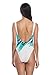 MIAIULIA Women's Retro 80s/90s Inspired High Cut Low Back Padding One Piece Swimwear Bathing Suits Jazz Medium