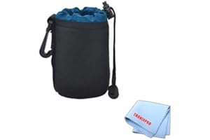 TRONIX Small Neoprene Soft Lens Pouch For Canon EF-S 18-55mm f/3.5-5.6 IS II Lens, Canon EF 50mm f/1.2L USM Lens, Canon EF-S 18-55mm f/3.5-5.6 IS STM Lens, Canon EF-S 10-22mm f/3.5-4.5 USM Lens & More