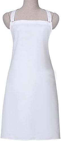 Professional Commercial Kitchen Chef Cooking White Apron,Cooking Apron for Adult or Kids