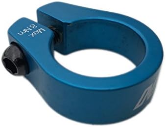 davtus N Aluminium Seat Post Clamp for BMX Saddle Ear Clamp 28.6 mm Blue