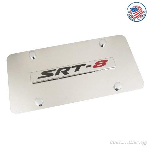 Dodge Chrome SRT-8 Name On Chrome License Plate (Certified Refurbished)