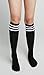 STYLEGAGA Women's Casual Knee High Socks (One Size : XS to M, Triple Stripe Asst-2P)