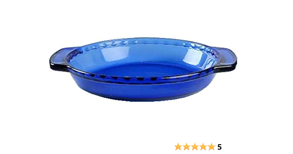 blue pyrex pie dish