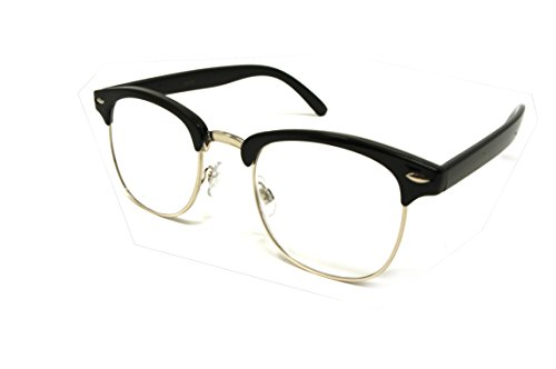 ColorViper basic square reader Unisex Reading Glasses (club master shiny black silver, 2.75)