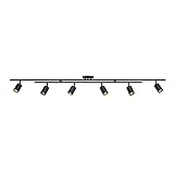 Globe Electric Waylon 6-Light Track Lighting, Matte