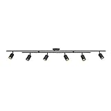 Globe Electric Waylon 6-Light Track Lighting, Matte