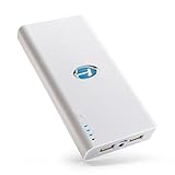 20000mAh Cell Phone External Battery Pack Power Bank | Fast Charge, Long Life, 2.1A Dual USB Ports + Built-in LED Light | Portable Charger for iPhone 6 / 6s / 7, iPad Air / Mini, Samsung S6 / S7 Edge