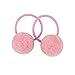 Candygirl 24 Pcs Girls Fluffy Ball Elastic Ties,Ball Ponytail Holders,Hair Bands,Hair Elastics,Value Set (fluffy ball 24pcs)