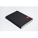 code&amp;quill Monolith Notebook Premium Large-Format Hardcover Notebook for Creatives (7.25" x 10") (Layout: Dot Grid (Left) / Indentation Rule (Right), Gray)