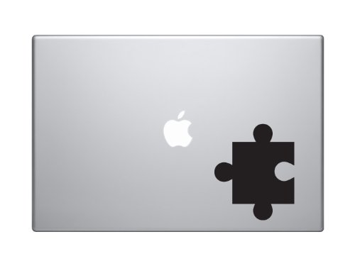 Puzzle Piece - Kid Jig Saw Puzzle Art - 5" Black Vinyl Decal Sticker Car Macbook Laptop