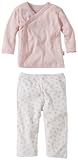 Burt's Bees Baby Baby Girls' Essentials Kimono Top/Print Bottom (Baby)-Blossom
