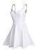 Missufe Women's Sleeveless Sweetheart Cocktail Wedding Formal Fit and Flared Short Dress