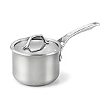 Calphalon 1833938 AccuCore Stainless Steel Sauce Pan with Cover, 2-Quart