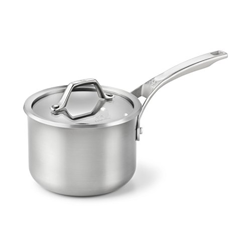 Calphalon 1833938 AccuCore Stainless Steel Sauce Pan with Cover, 2-Quart