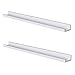 WELLAND Picture Ledge, Photo Ledge, Floating Ledge Wall Shelves, 48-inch, Set of 2, White